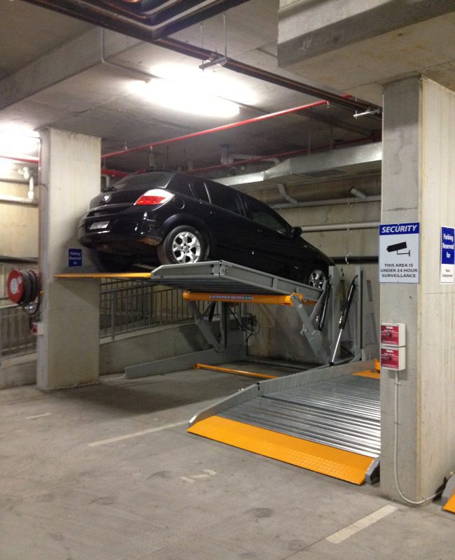 2 Post Car Parking Tilting Lift